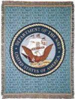 United States Navy Tapestry Throws