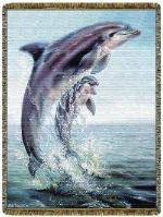 Sea Life & Seashells Tapestry Throws