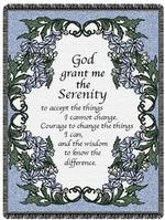 Serenity Prayer Throws