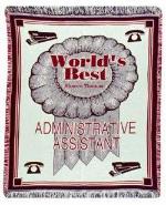 Administrative Assistant Tapestry Throws