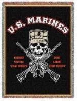 United States Marine Tapestry Throws