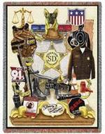 Law Enforcement Tapestry Throw Blankets