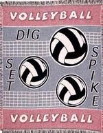 Volleyball Tapestry Throws