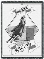 Barrel Racing, Ropin and Rodeo Tapestry Throws