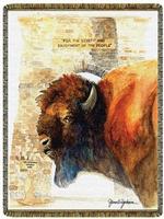 Wildlife Bison / Buffalo Tapestry Throws