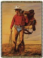 Cowboy - Cowgirl - Western Tapestry Throws
