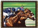 Horse Racing Tapestry Throws