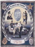 Law Enforcement Tapestry Throw Blankets