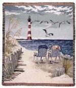 Tropical, Beach and Ocean Fun Tapestry Throws