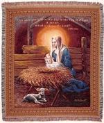 Christmas Nativity Tapestry Throws