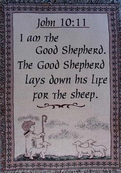 SALE John 10:11 Throw Blanket