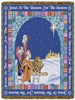 Jesus Is The Reason Tapestry Throw