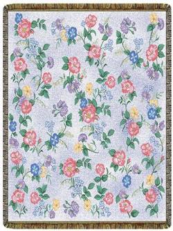 NEW Pastel Floral Throw Blankets