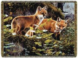 Bright Eyes & Bushy Tails Tapestry Throw