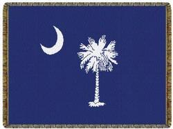 South Carolina Blue Flag Tapestry Throw