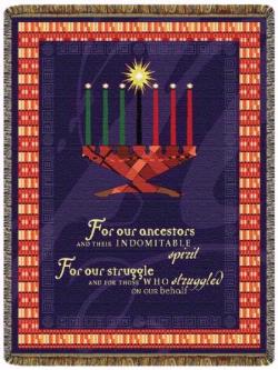 Kwanzaa Tapestry Throw 