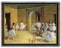 Ballet - The Dance Foyer Tapestry Throw