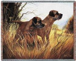 Border Terrier Tapestry Throw