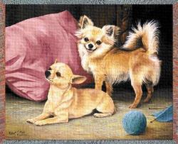 Chihuahua Tapestry Throw