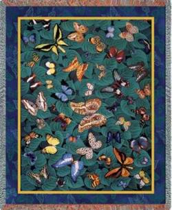 Butterfly Dance Tapestry Throw