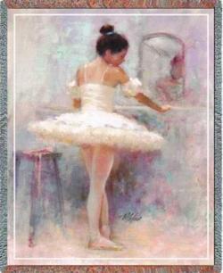 Ballet - Reflection Ballet Tapestry Throw