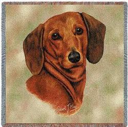 Dachshund Square Tapestry Throw