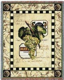 Grapes and Labels I Tapestry Throw