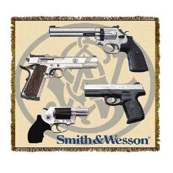 Smith & Wesson Guns Tapestry Throw