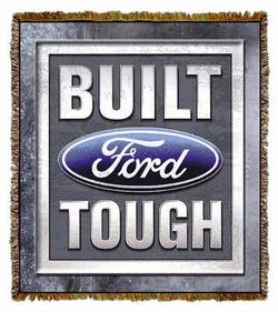 Built Ford Tough Tapestry Throw