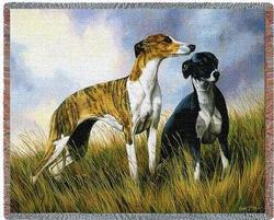 Greyhounds Dog Tapestry Throw