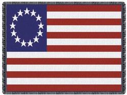 Betsy Ross Flag Throw Blanket