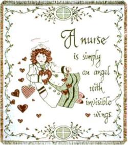 A Nurse Throw Blanket