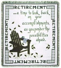 Retirement Throw Blanket