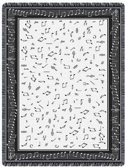 Music Just A C Scale Throw Blanket