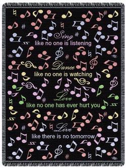 Sing, Dance, Love Throw Blanket