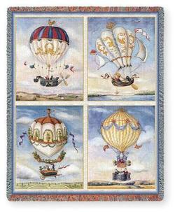 Balloon Collage Tapestry Throw