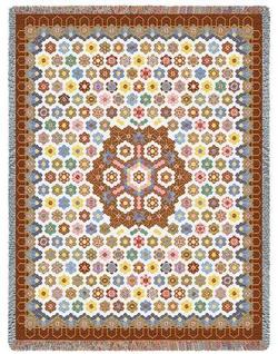 Honeycomb Quilt Tapestry Throw