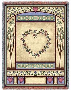 Love Quilt Tapestry Throws