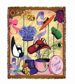 Church Hats Tapestry Blanket