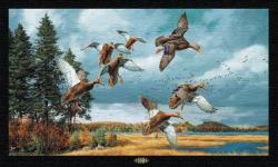 Merrymeet Bay Black Ducks Wall Art Tapestry