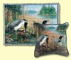 Common Loons Tapestry Throw