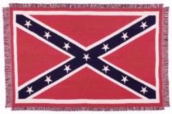 Confederate Flag Throw Blanket