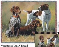 Variations On A Breed Tapestry Throw
