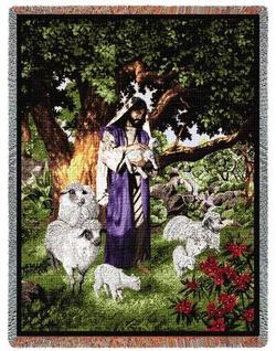 Psalm 23 Tapestry Throw