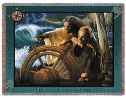 The Storm Pilot Tapestry Throw