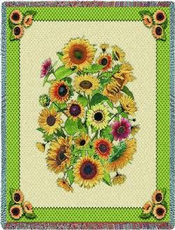 Sunflowers Tapestry Throws