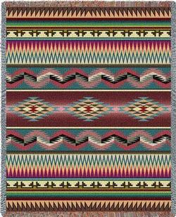 Desert Stripe Tapestry Throw