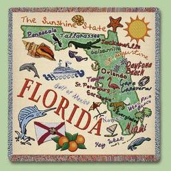 Florida State Tapestry Lap Throw