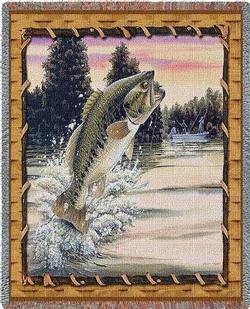 Bass Attack Tapestry Throw