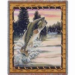 NEW Bass Attack Tapestry Throw
